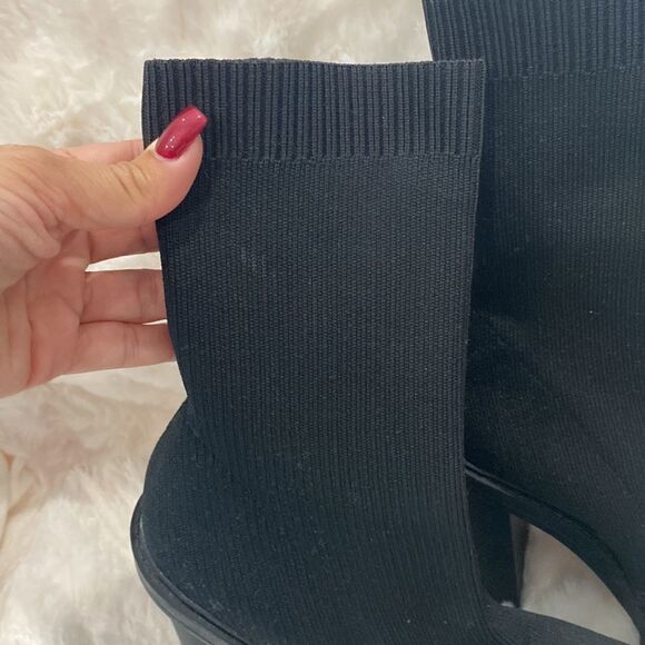 Zara black sock boots  - Picture 2 of 5